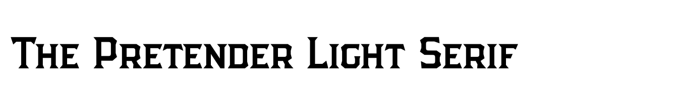 The Pretender Light Serif